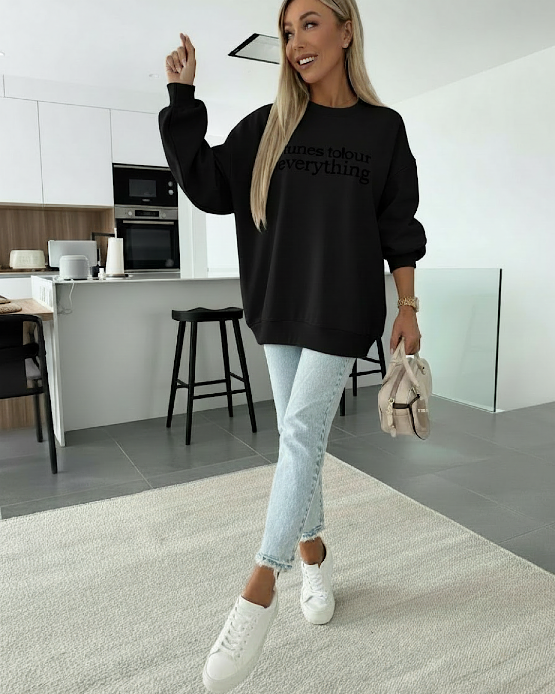 Black “Peace” Sweatshirt