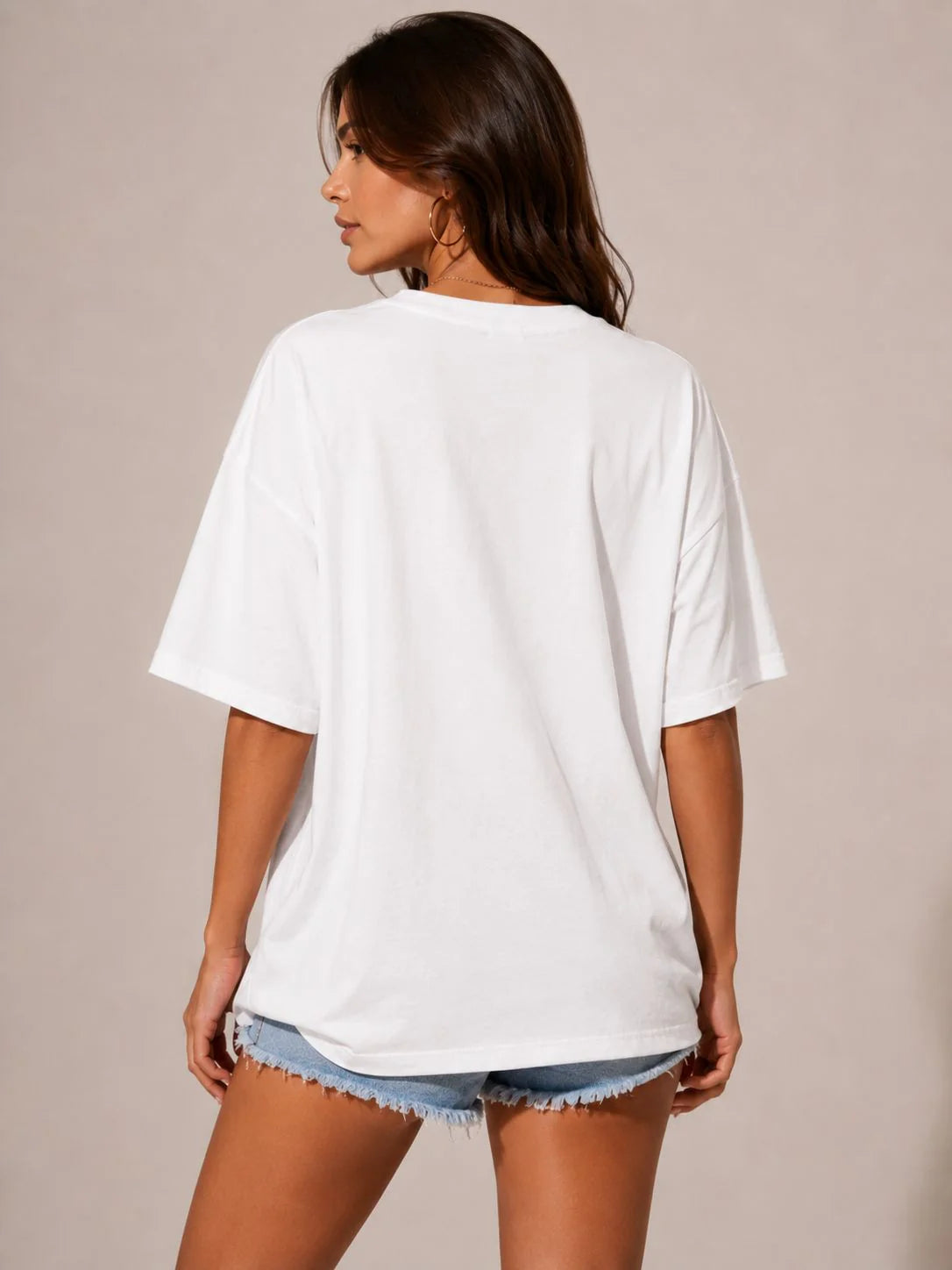Neon White Bear Print Tee