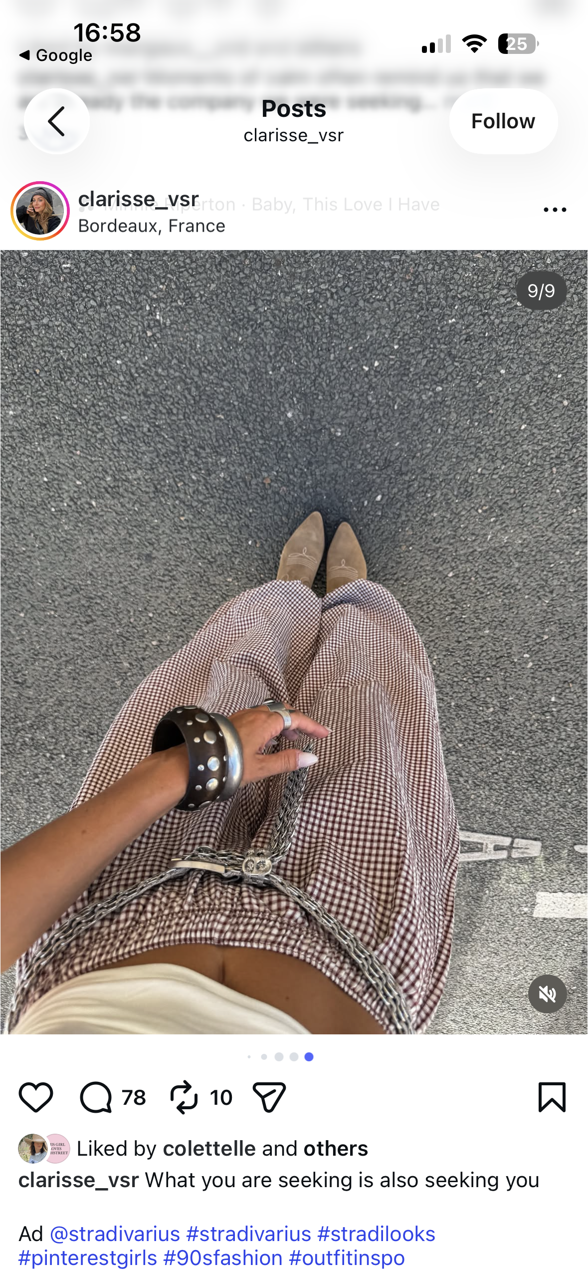 Burgundy Balloon Check Trousers