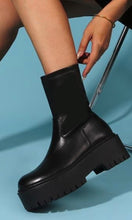 Black Chunky Ankle Boots