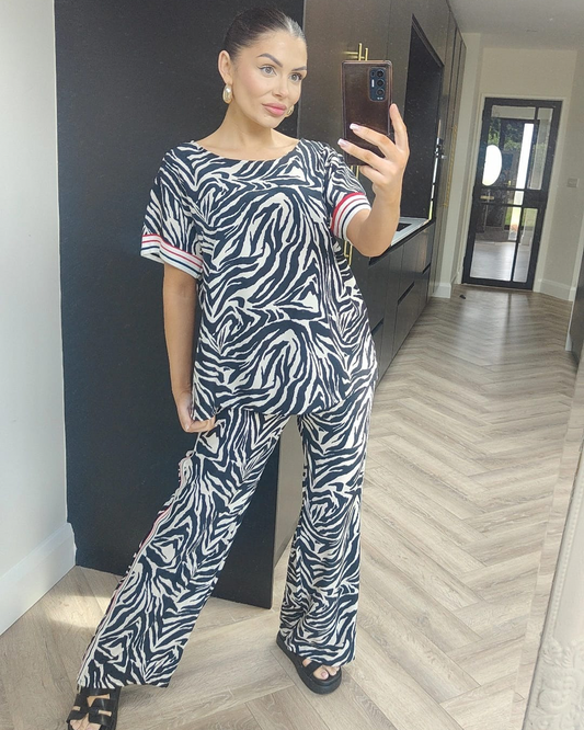 Zebra Print Co Ord Suit