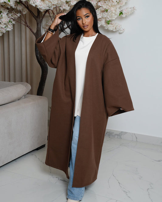 Chocolate Oversized Coat