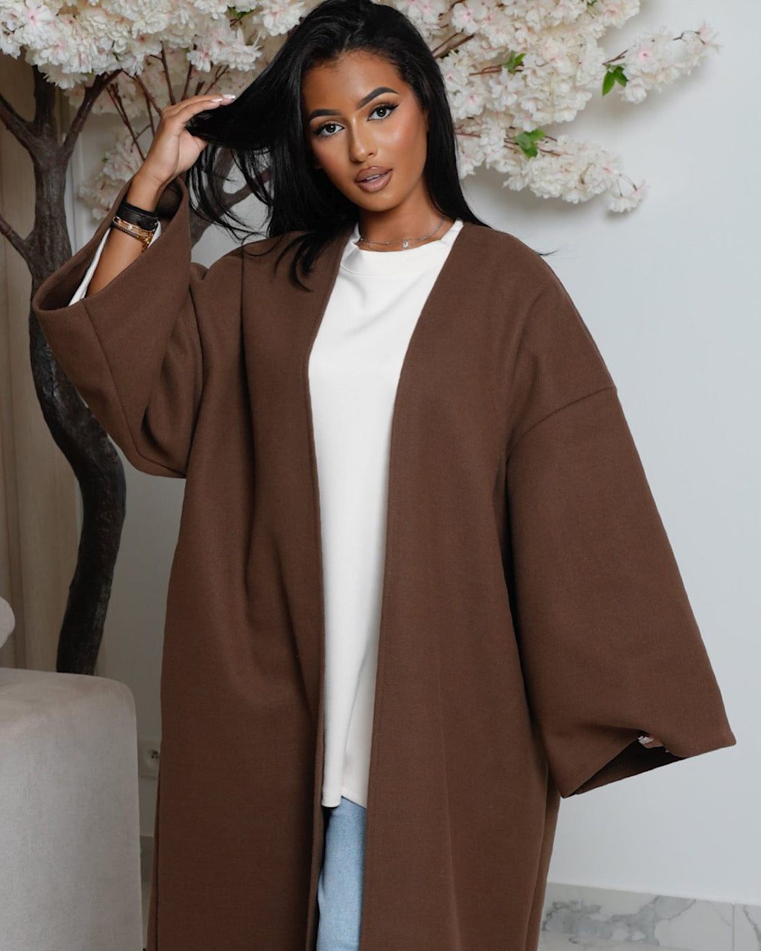 Chocolate Oversized Coat