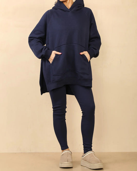 Oversized Navy Hoody and Leggings Suit