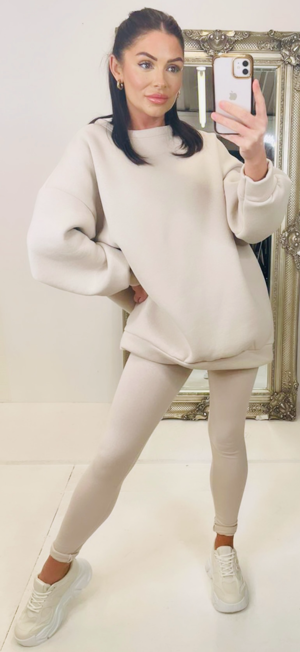 Oversized sweatshirt and leggings set