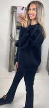 Black Sweatshirt with Bow
