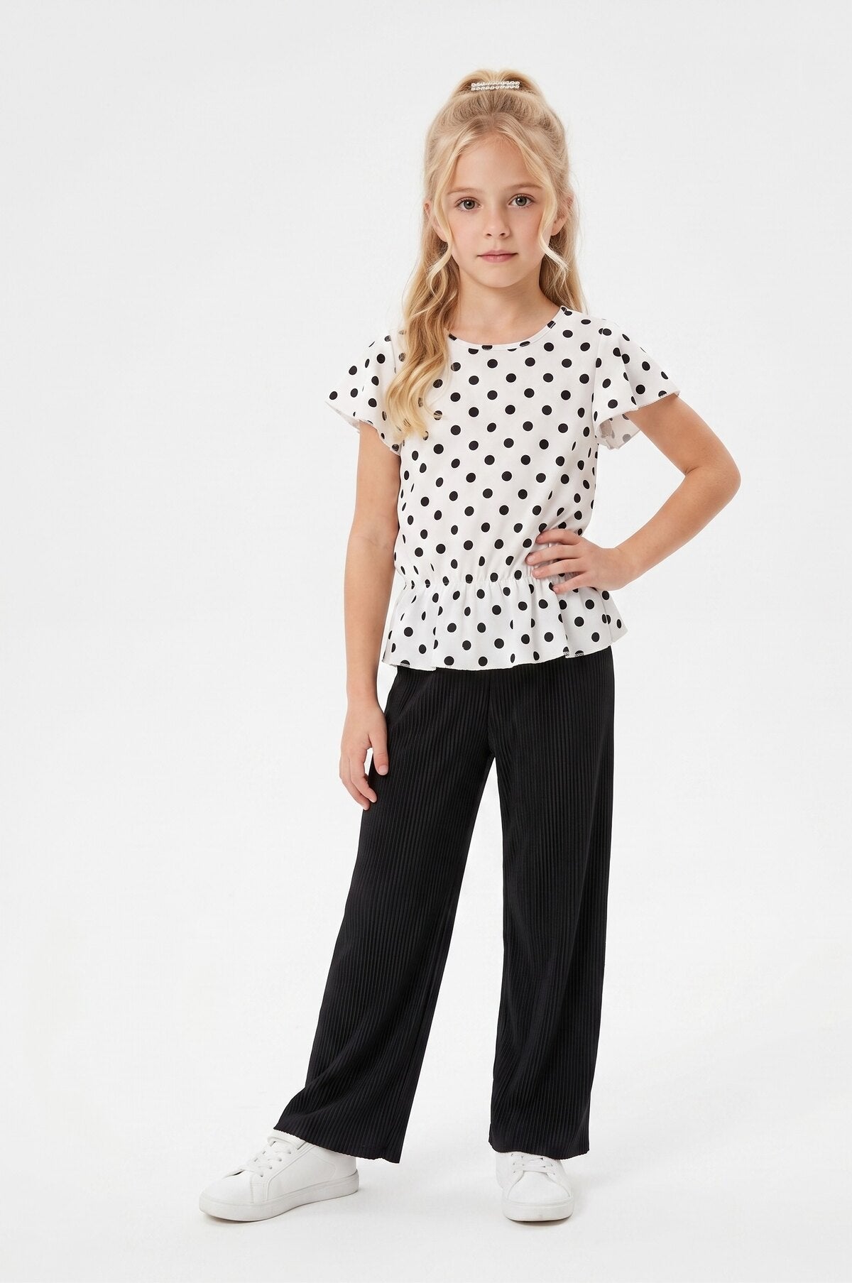 Kids Polka Dot Co Ord Suit