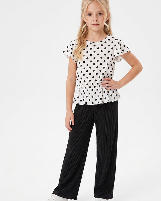 Kids Polka Dot Co Ord Suit