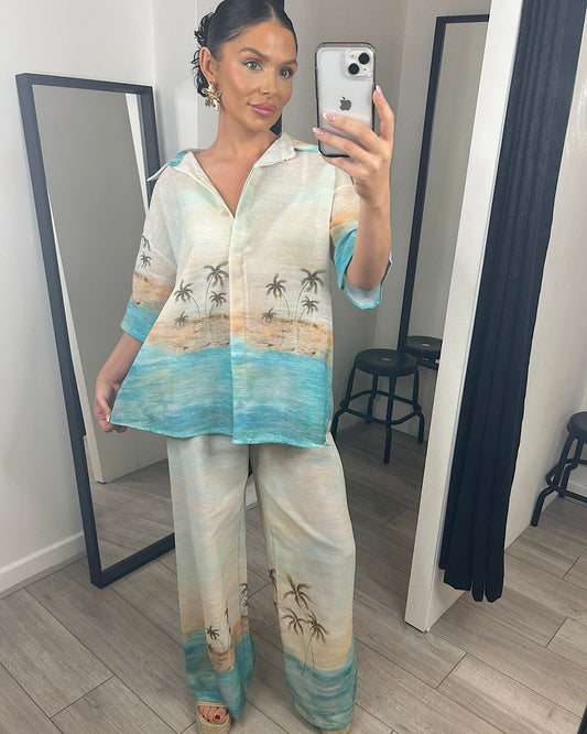 Tropical Shirt and Trousers Suit