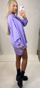 Lilac Shirt Dress