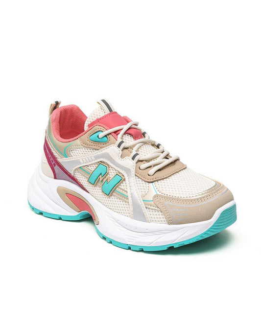 Multi Colour Chunky Lace Up Trainers