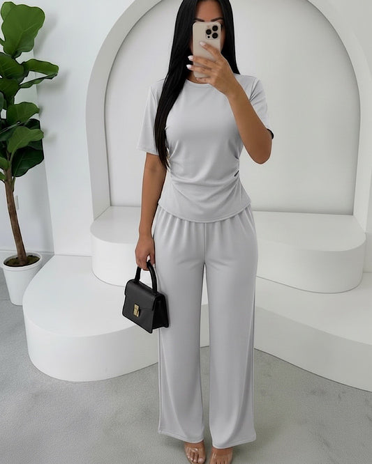 Black Top and Trousers Co Ord Suit