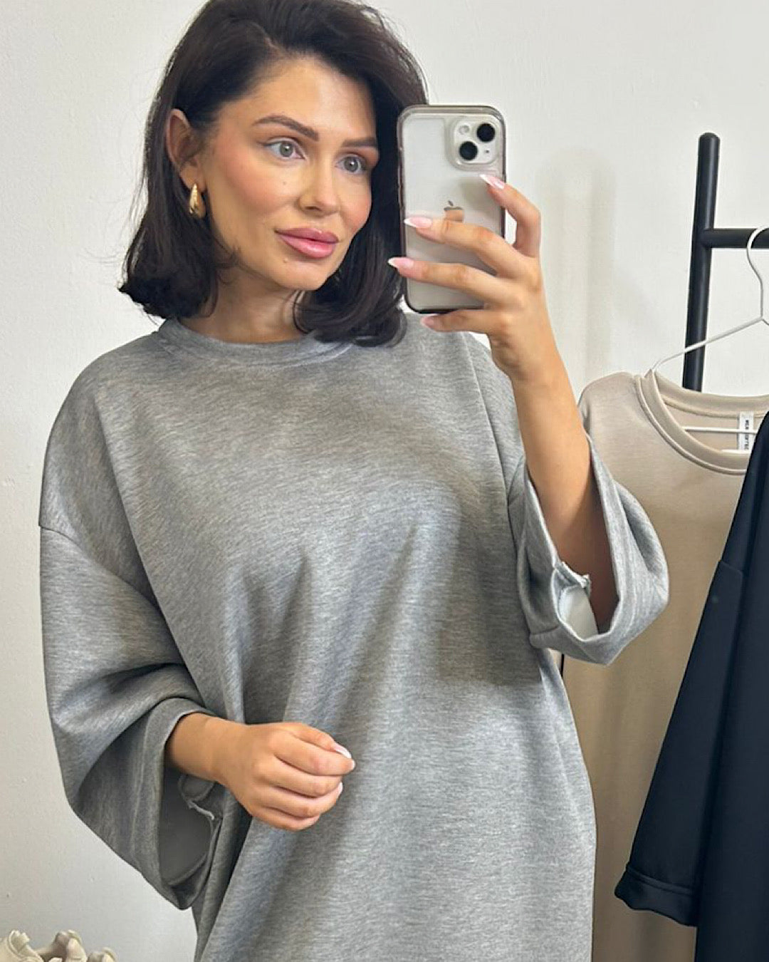 Grey Maxi Sweat Dress