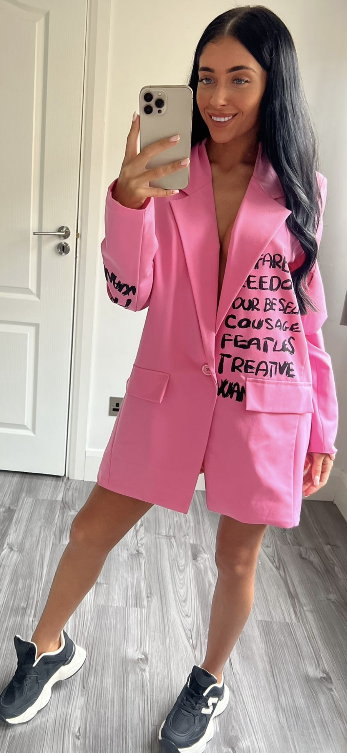 Pink Oversized Blazer