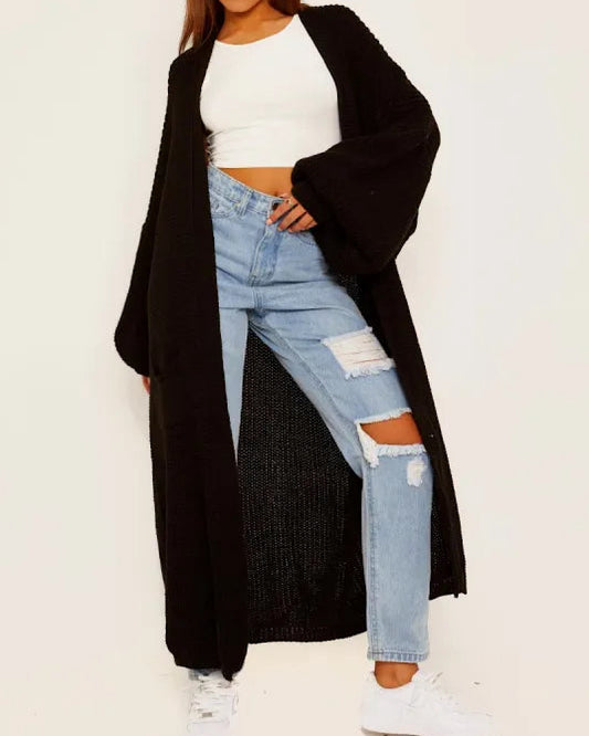 Black Oversized Cardigan