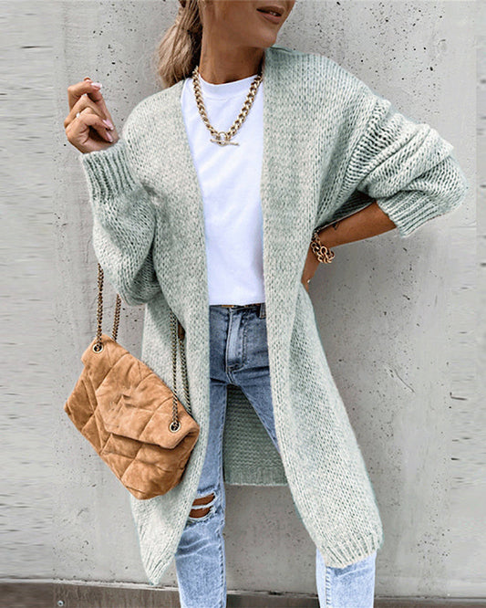 Grey Oversized Cardigan