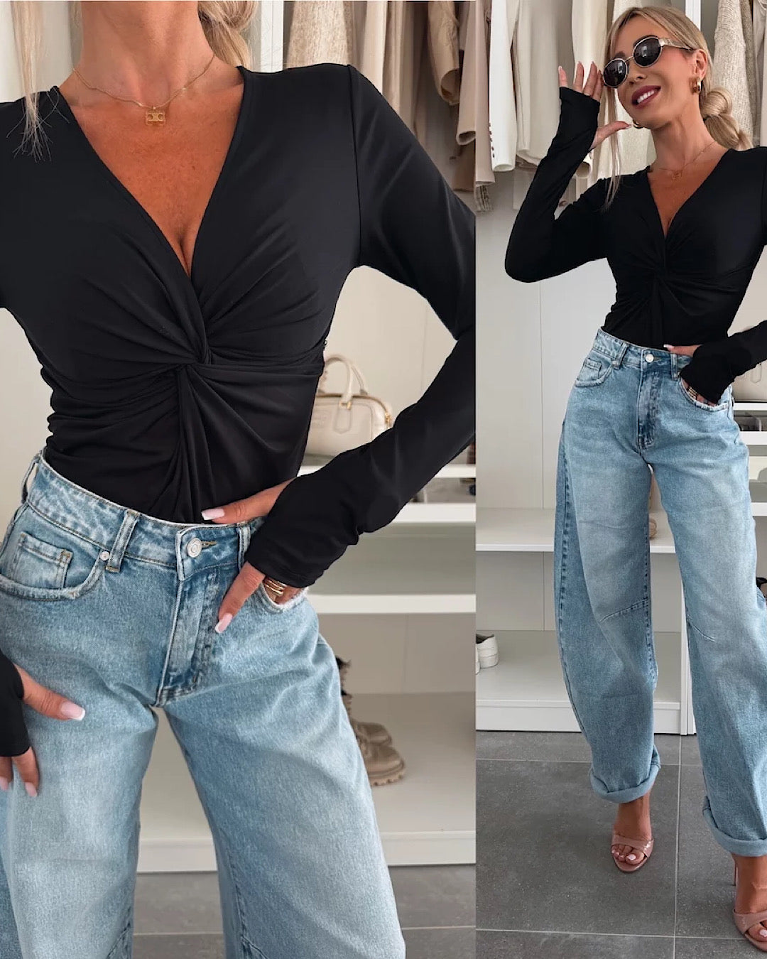 Black Twist Bodysuit