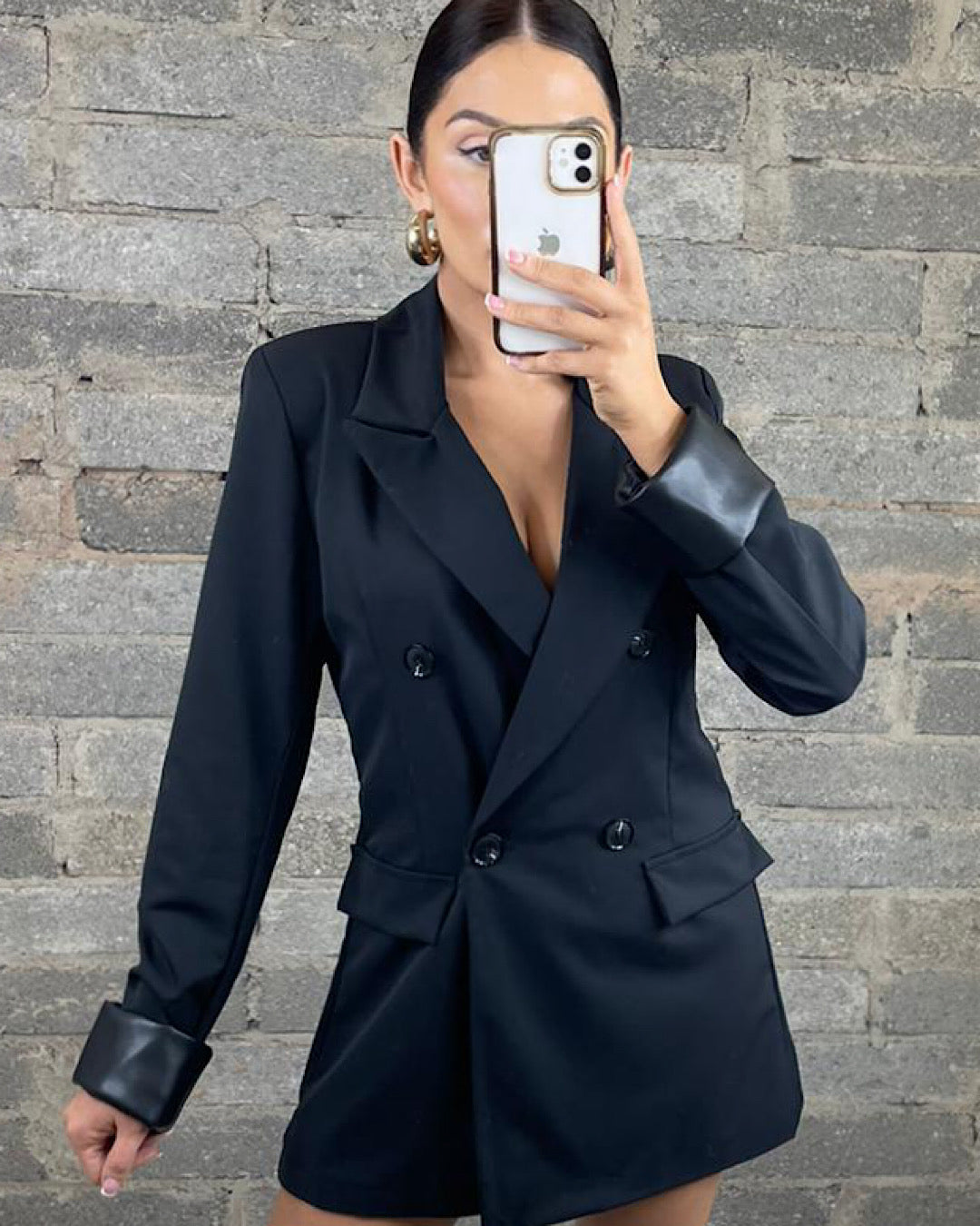 Black Double Breasted Blazer