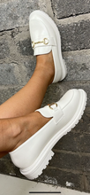 White Chain Detail Chunky Loafer